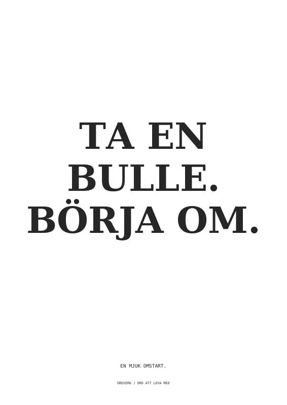 Ta en bulle