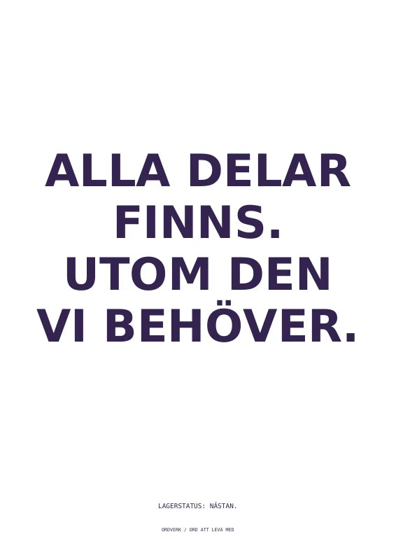 Saknas en del