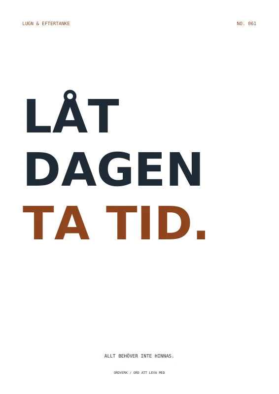 Långsammare