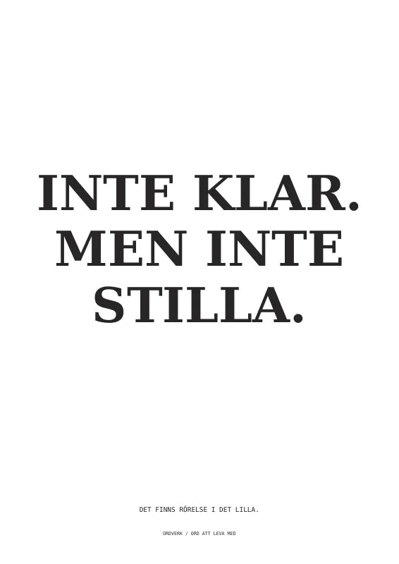 Ännu inte