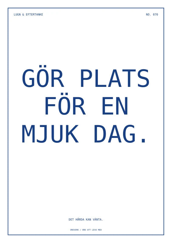 En mjuk dag
