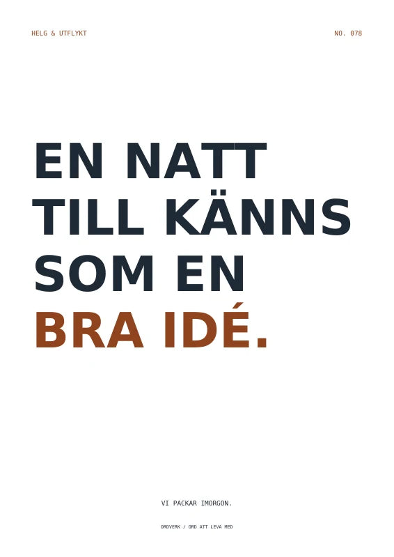 Stanna en natt