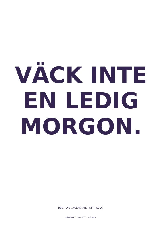 Sena morgnar