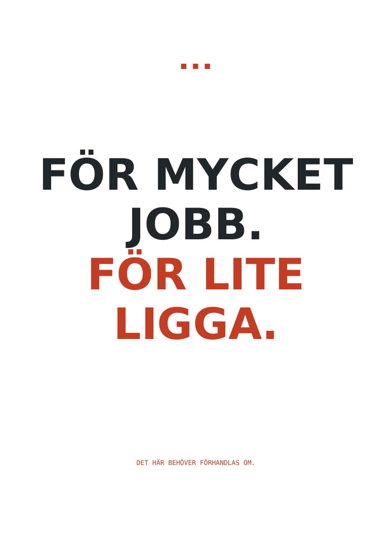 Dålig fördelning