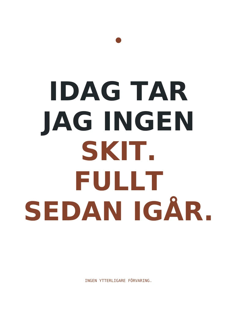 Fullt sedan igår