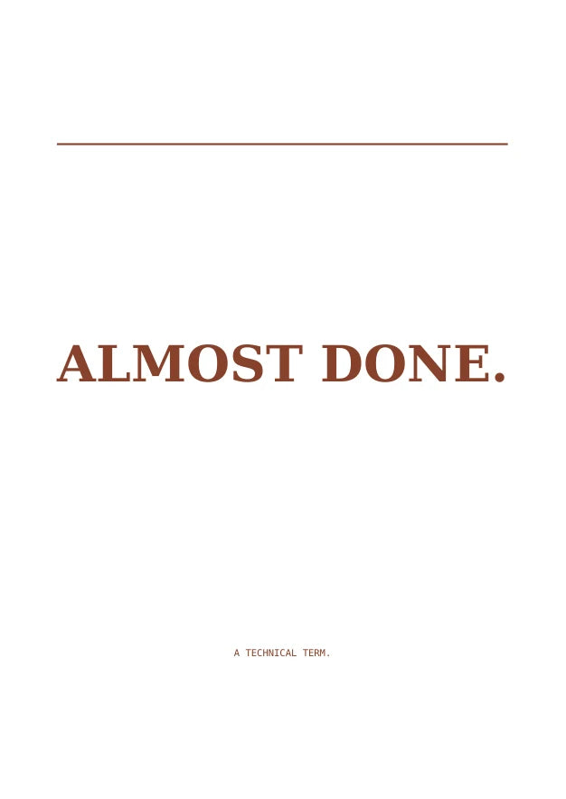 Nearly Finished | English