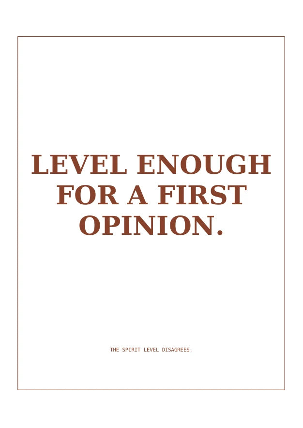 Level Enough | English