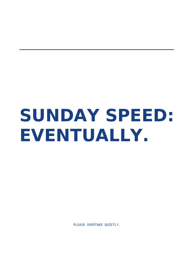 Sunday Speed | English