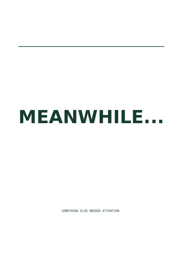 Meanwhile | English