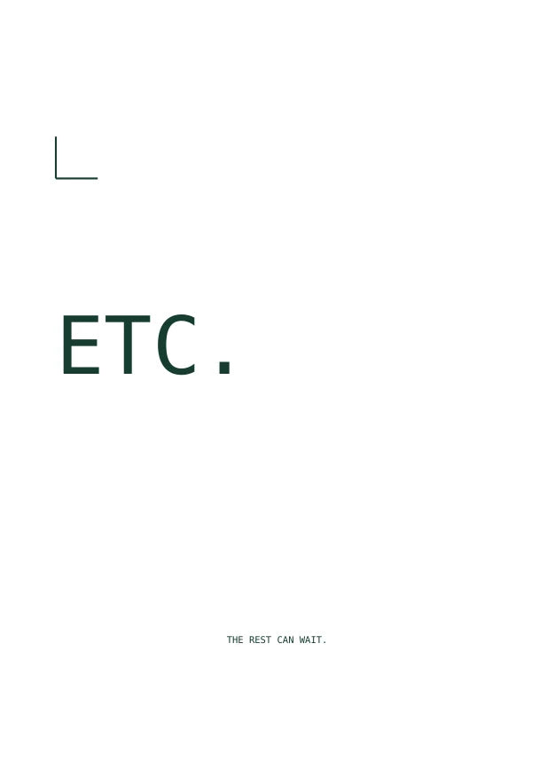 Et Cetera | English